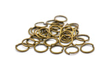 8mm Jump Ring - 100 Antiqued Brass Jump Rings (8x0.85mm) A0334