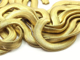 Snake Chain, 2m Raw Brass Snake Chain (6mm) - ( Z072 )