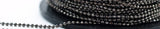 100 Meters 33 Feet 1.5 Mm Gunmetal Brass Faceted Ball Chain - W74 ( Z035 )
