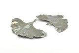 Gunmetal Gingko Leaf, 1 Gunmetal Plated Real Gingko Leaf with 1 Loop, Pendants, Jewelry Findings X019