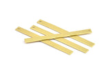 Brass Necklace Bar,  10 Raw Brass Stamping Pendants, Blanks (60x5x0.80mm) D0026