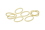 Ham Pirinç Oval Bağlantı Elemanları, 50 Ham Pirinç Oval Şekilli Halka (13x20x0,80 mm) BS 2335