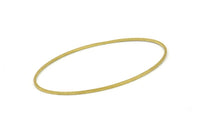 Raw Brass Oval Connectors, 12 Raw Brass Oval Shaped Rings (27x54x0.80mm) BS 2332