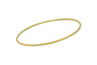 Raw Brass Oval Connectors, 12 Raw Brass Oval Shape Rings (27x54x1mm) BS 2331