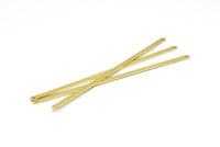 Brass Bracelet Blank, 12 Raw Brass Bracelet Stamping Blank Bangles With 2 Holes (135x4x1mm) D0503