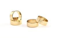 Gold Tube Beads, 3 Gold Plated Brass Tube Beads (15x6mm) R025 Q0330