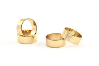 Gold Tube Beads, 3 Gold Plated Brass Tube Beads (15x6mm) R025 Q0330