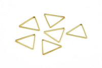15mm Brass Triangles, 50 Raw Brass Triangles (15x0.8x0.4mm) BS 2347