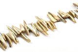 Doğal Sedef Boncuklar, Tam Sıralı Kabuk Boncuklar, İnci Boncuklar, Sivri Boncuklar (28 mm) SZ01