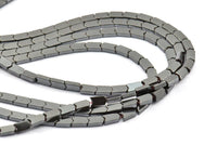 Hematit Ok Boncukları 7x4mm Siyah Ok Şeklinde Boncuklar Tam Zincir 15,5 İnç TK04