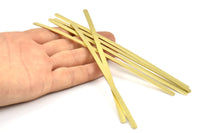 Brass Bracelet Blank, 12 Raw Brass Bracelet Stamping Blank Bangles (145x4x0.80mm) D0403