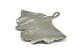 Gunmetal Gingko Leaf, 1 Gunmetal Plated Real Gingko Leaf with 1 Loop, Pendants, Findings X020