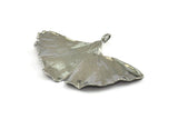 Gunmetal Gingko Leaf, 1 Gunmetal Plated Real Gingko Leaf with 1 Loop, Pendants, Findings X021
