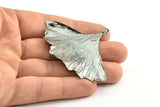 Gunmetal Gingko Leaf, 1 Gunmetal Plated Real Gingko Leaf with 1 Loop, Pendants, Findings X021