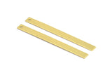 Brass Necklace Bar,  10 Raw Brass Stamping Pendants, Blanks (60x5x0.80mm) D0026