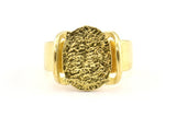 Huge Ring Setting, 2 Raw Brass Gorgeous Ring Settings With 2 Claws, Ring Blanks (14.5x12.5x1.2mm) BS 1911
