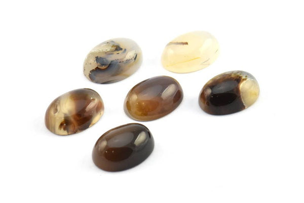 12 Montana Agate Cabochon Oval Gemstone (18x13mm) Y124