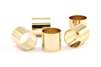 Gold Huge Tube, 1 Gold Plated Huge Brass Tube (20x20mm) Bs 1492 Q0326
