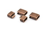 Leather Cord Clasp, 10 Antique Copper Plated Zinc Alloy Magnetic Clasp For Leather Cord (28x15mm)