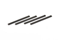 Black Bar Pendant, 25 Oxidized Brass Black Bars With 1 Hole, Black Charms (30x2x1mm) Bs-1197--A0859 S678