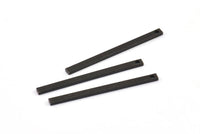 Black Bar Pendant, 25 Oxidized Brass Black Bars With 1 Hole, Black Charms (30x2x1mm) Bs-1197--A0859 S678