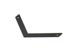 Black Chevron Pendant, 2 Oxidized Brass Black Tiny Chevron Pendants With 2 Holes (50x5x0.80mm) N0630 S449