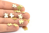 Maple Leaf Blank, 50 Raw Brass Clover Blanks (10.5x0.4mm) A0817