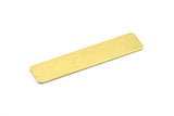 Brass Stamping Blank, 10 Raw Brass Stamping Blanks (10x45x0.80) D0258