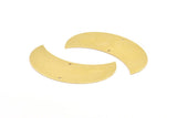 Ay Hilal Charm, 2 Delikli 4 Ham Pirinç Ay (57x20x0,80 mm) BS 1995