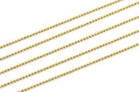 Tiny Ball Chain, 90m - (1.2mm) Raw Brass Ball Chain ( Z018 )