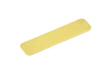Rectangle Stamping Bar, 10 Huge Raw Brass Rectangle Stamping Blanks (40x10mm) Brs 715-0 A0473