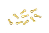 Brass Chain Connector, 100 Raw Brass Chain Connector Findings (9x3mm) Brs 186 A0236