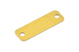 Kişiselleştirilmiş Kolye Çubuğu, 2 Delikli 10 Ham Büyük Pirinç Dikdörtgen Damgalama Boş Geometrik Bulgular (30x10x0,80 mm) Brs 716 A0342