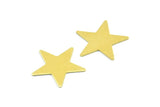 Brass Tiny Stars, 250 Raw Brass Star Blank Without Holes (15mm) B0196