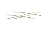 Silver Tube Beads, 12 Silver Tone Copper Tube Beads (2x110mm)