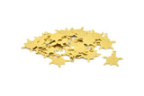 Brass Turtle Blank, 24 Raw Brass Turtle Blanks With 1 Loop (17x14x0.4mm) A0898