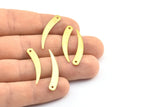 Raw Brass Spike, 50 Raw Brass Charms With 1 Hole (32x5mm) Brs 285 A0347