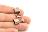 Deri Kordon Tokası, Deri Kordon İçin 10 Antik Bakır Kaplamalı Çinko Alaşımlı Toka (35x12x9mm)