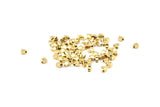 Gold Hearts, 10 Gold Plated Brass Spacer Beads, Spacer Connectors, Heart Beads (3.5x5.7mm) BS 2208 Q0404