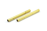 Brass Bracelet Finding, 20 Raw Brass Tubes (5x50mm) Bs 1467