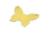 Brass Butterfly Pendant, 10 Raw Brass Butterfly Pendant, Stamping Blanks (30x24x0.80mm) C058