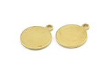 Brass Cabochon Tag, 24 Raw Brass Cabochon Tags With 1 Loop, Stamping Tags (14.5x12x1mm) BS 2062