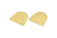 Pirinç D Şeklinde 24 Ham Pirinç D Şeklinde Konnektörler 4 Delikli (16x17x0,60 mm) E149