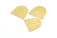 Pirinç D Şeklinde 24 Ham Pirinç D Şeklinde Konnektörler 4 Delikli (16x17x0,60 mm) E149