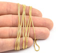Brass Cube Chain, 5M Raw Brass Cube Chain (1.2mm) Z058