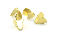 9mm End Clasp, 24 Raw Brass End Caps Chain Ends (9x14mm) A0743 B0056