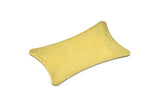 Brass Flat Pillow, 6 Raw Brass Flat Pillow Stamping Blank (33x20x0.80mm)  D0055--C075