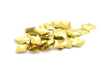 Brass Rhombus Pyramid, 150 Raw Brass Diamond Pyramid Charms, Findings (17x12mm) Brs 689 A0272