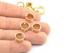 Brass Circle Charm, 12 Raw Brass Circle With 2 Holes (12x5x0.9mm) BS 1835