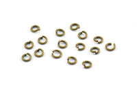 3mm Jump Ring - 200 Antique Brass Jump Rings (3x0.60mm) A0374